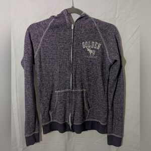 Purple Golden Colorado Zip Up Hoodie, Size Small Women's